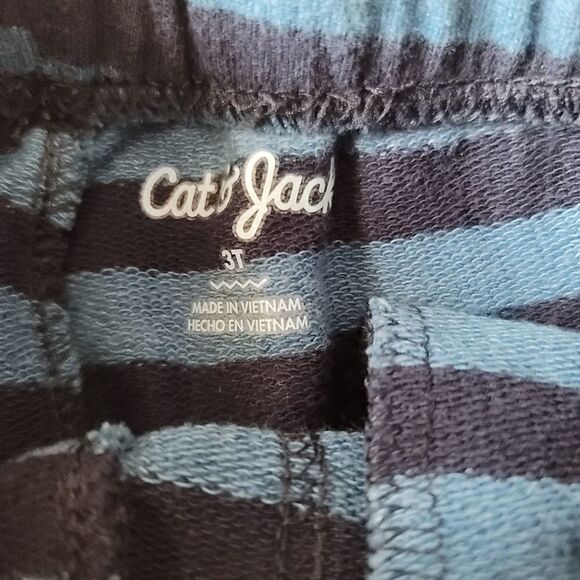 3 piece pajama bundle shorts tee shirt sweatpants - Picture 5 of 7